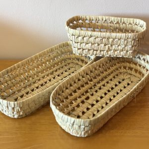 Small oval basket, set of 3
